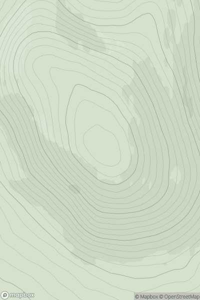 Thumbnail image for Knock Hill [Tomintoul to Banff] showing contour plot for surrounding peak
